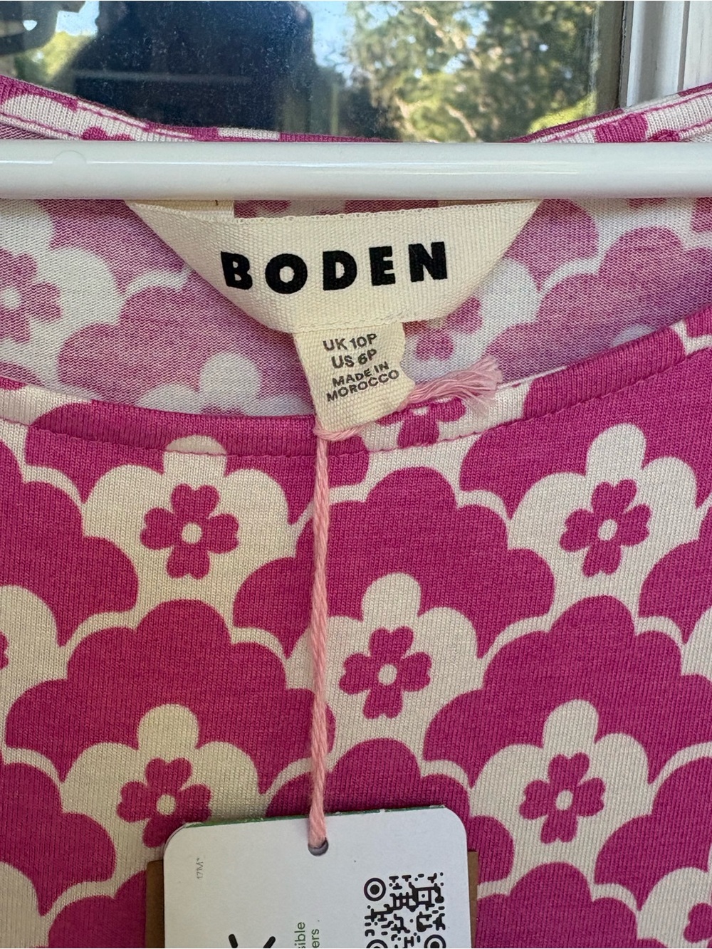 Boden Pink Floral-Patterned Midi Dress - Picture 2 of 2